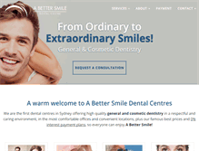 Tablet Screenshot of abettersmile.com.au